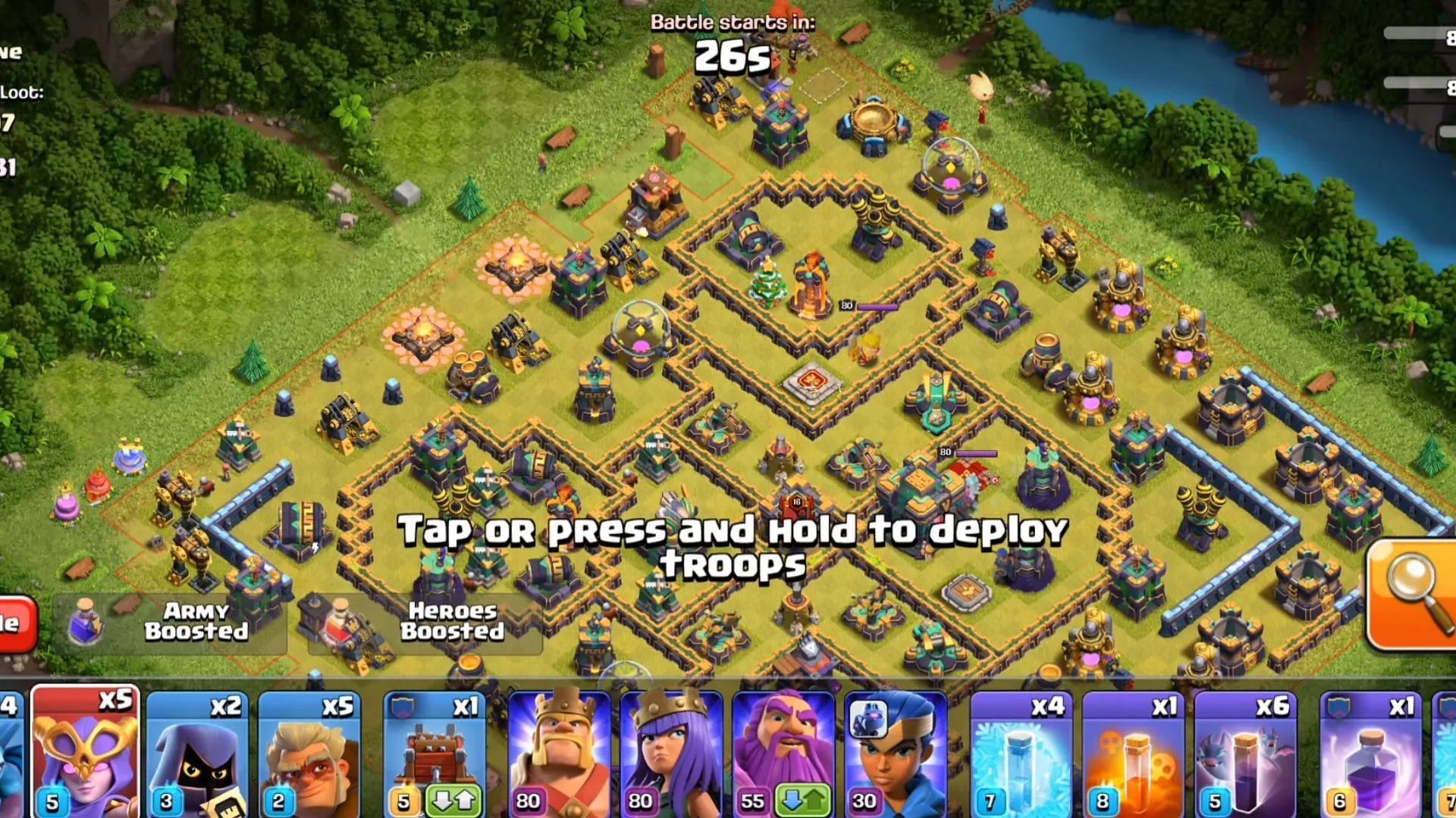 Armeezusammensetzung der Angriffsstrategie des Super Witch Druid (Bild über Supercell)