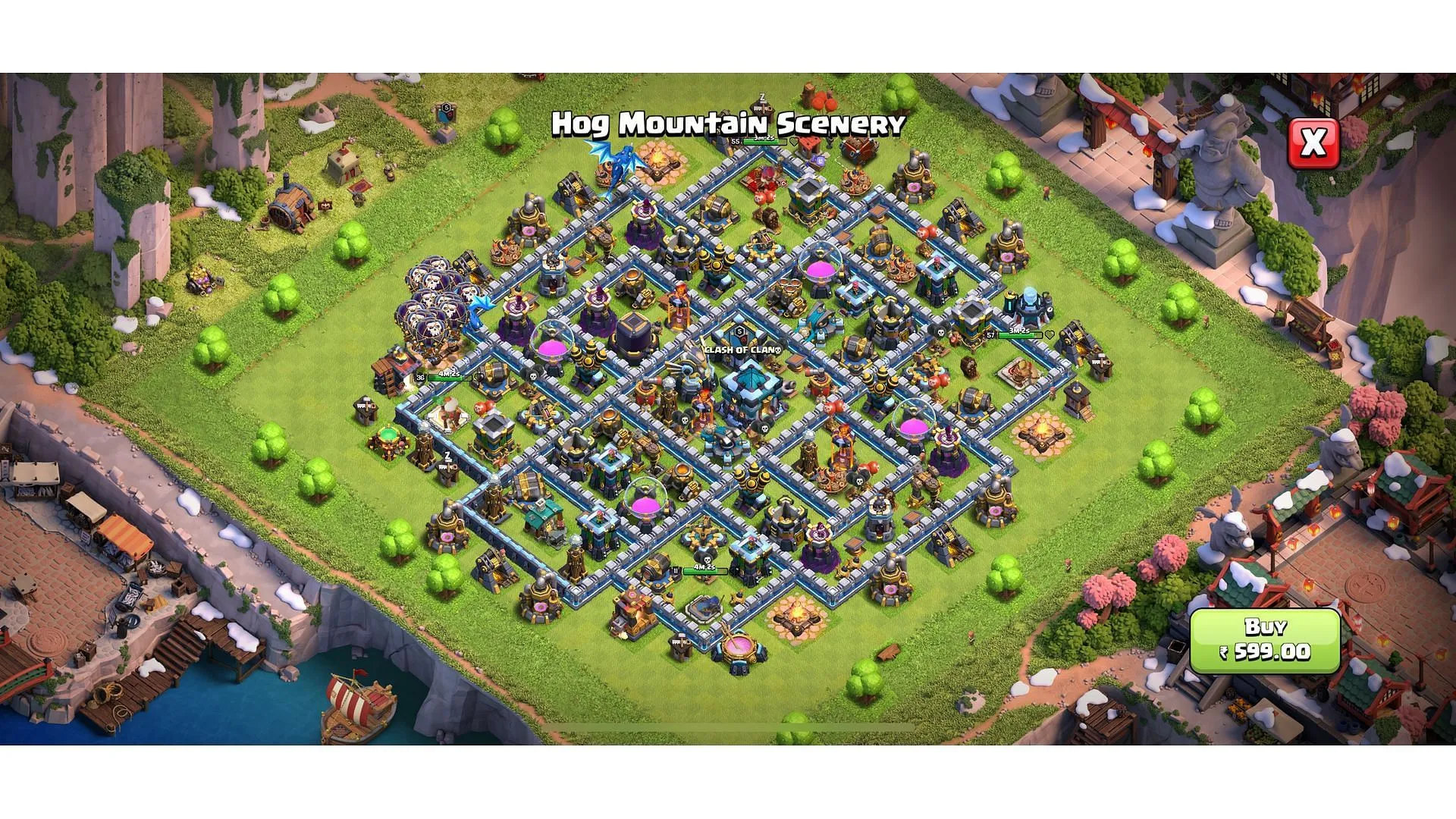 Paisaje de Hog Mountain (imagen vía Supercell)