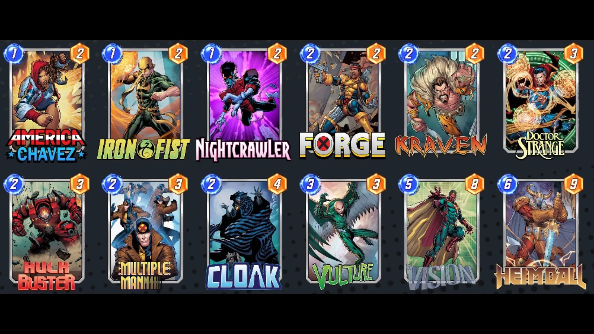 High Movement Buff Deck (Image via Nuverse)