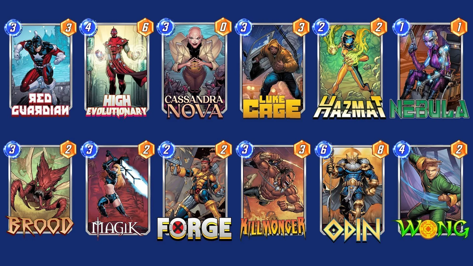 O Deck de Alta Evolução Negativa é outro ótimo deck Marvel Snap Red Guardian (Imagem via Nuverse)