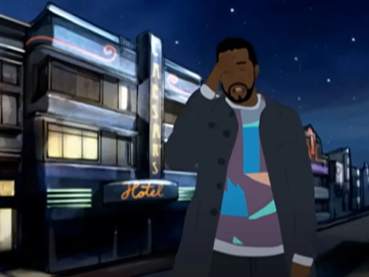 A still from Heartless music video. (Image via YouTube/Kanye West)