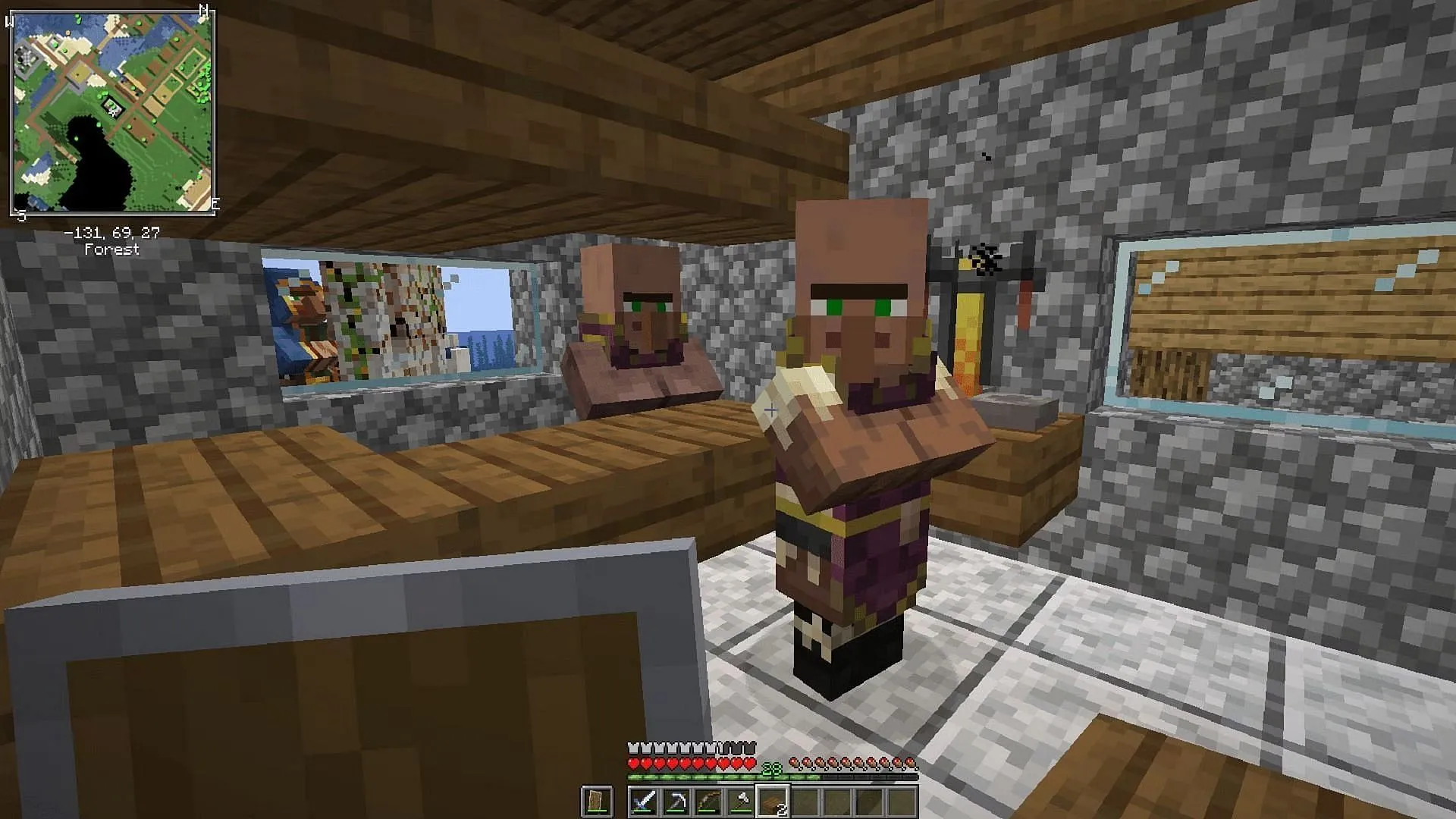 Clerics are a great source of brewing ingredients and Bottles O’ Enchanting (Image via Waffledood/Minecraft Forum)