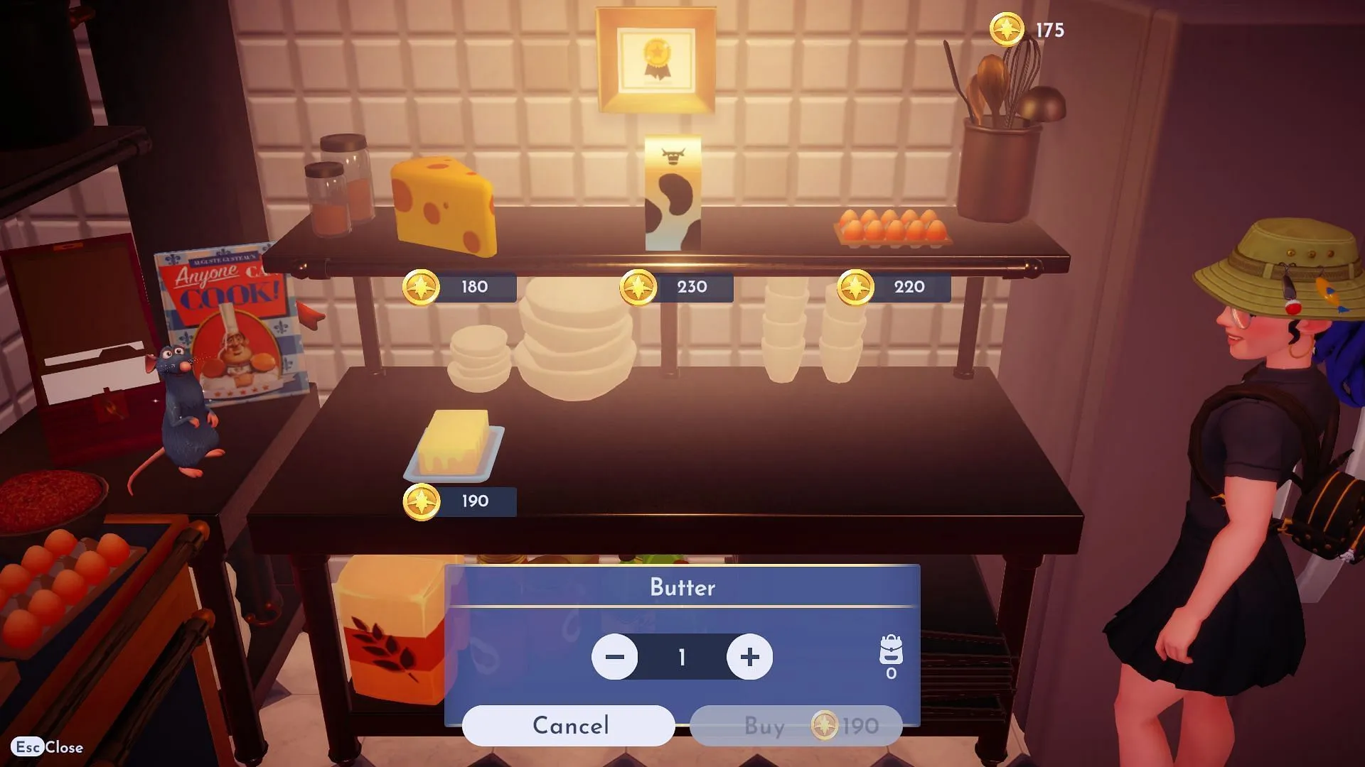 Complete Remy's quest to unlock Butter (Image via Gameloft)