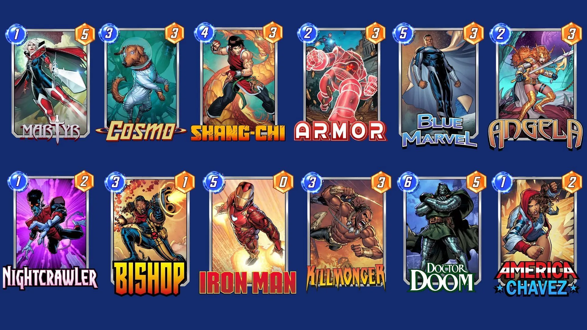 Le Control Deck est l'un des meilleurs decks Marvel Snap Martyr (Image via Nuverse)