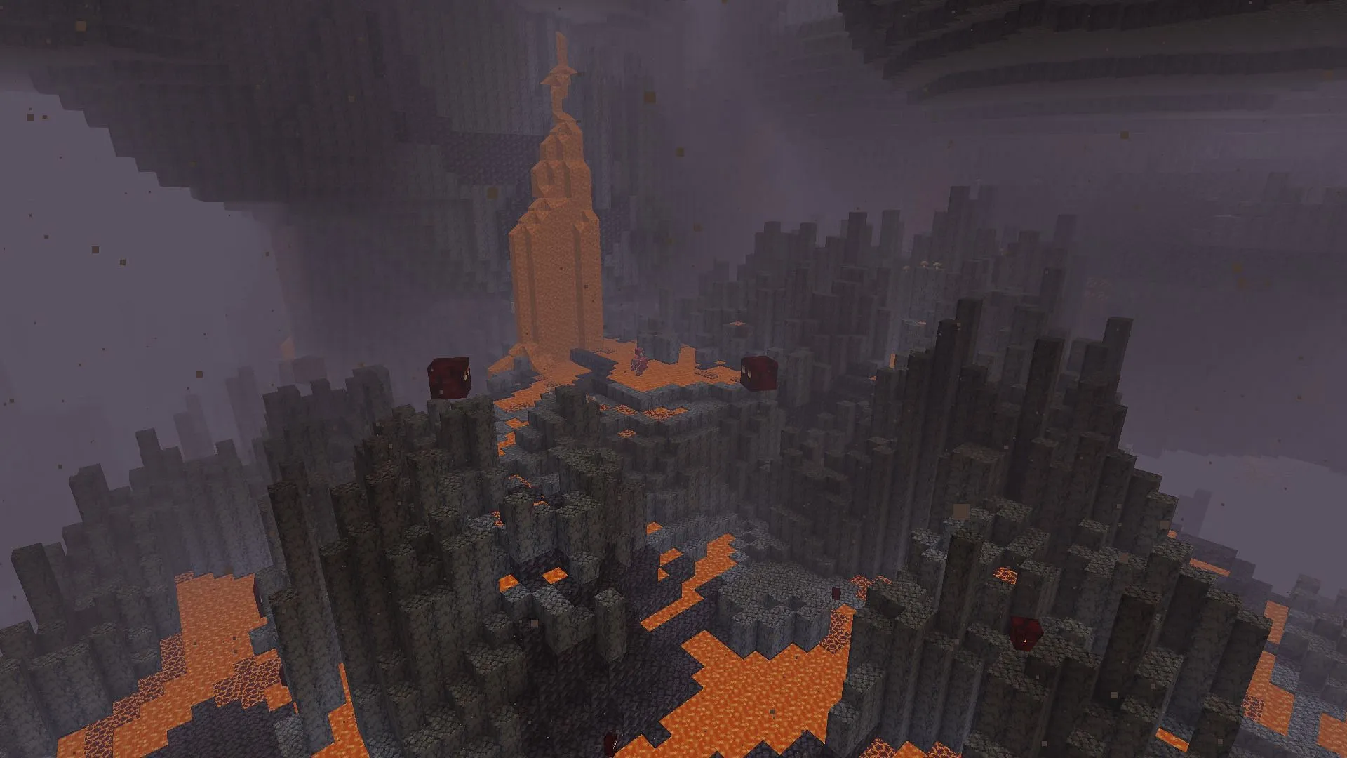 The ambient music that once played in basalt delta biomes has now returned (Image via Mojang Studios)