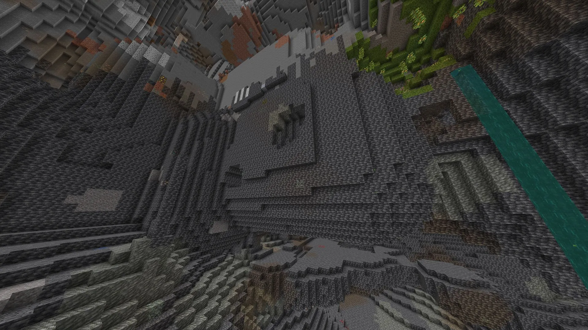 This Minecraft 1.21 seed tasks players with ascending to a trial chamber (Image via Mojang)