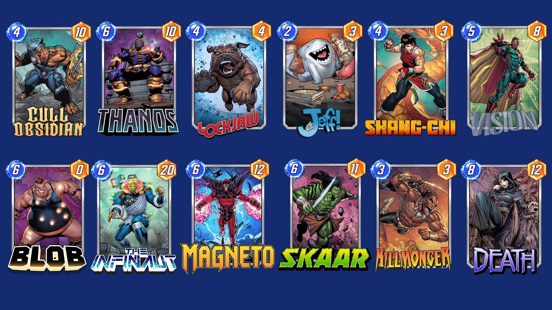 Thanos Cull Obsidian Deck to świetna talia startowa do gry Marvel Snap Cull Obsidian (Grafika za pośrednictwem Nuverse)