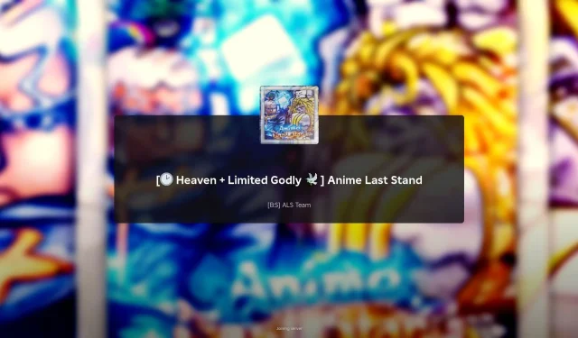 Anime Last Stand 更新日誌：受 JJBA 啟發的限量版戰鬥通行證、Godly Quest 以及更多功能