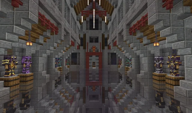 Impressive Mirrored Floor Build by Minecraft Player Wows the Community