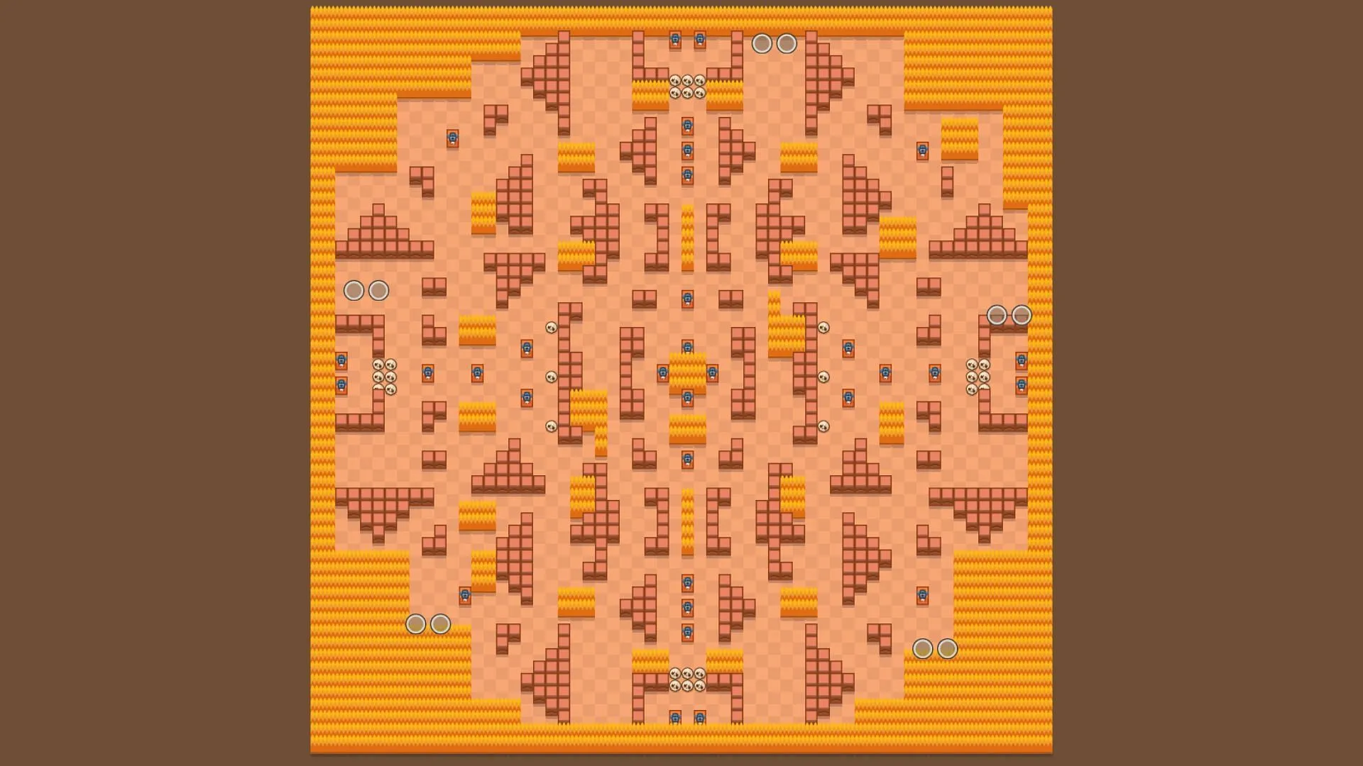 Rockwall Brawl Duo Showdown map (Image via Supercell)