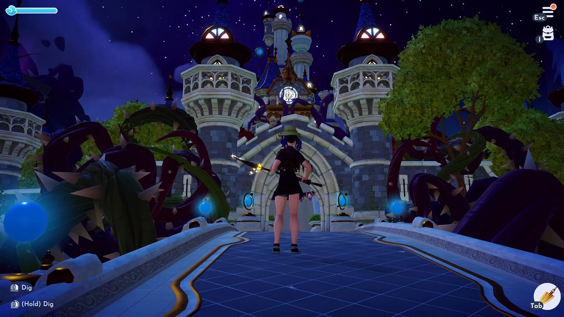 Castillo Dreamlight en Disney Dreamlight Valley (imagen vía Gameloft)