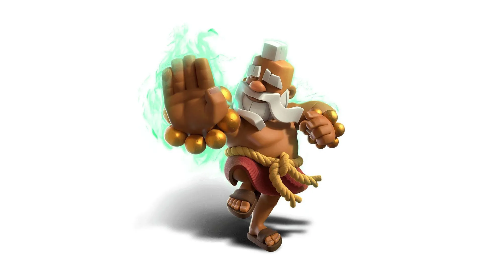 Der Mönch ist eine der Champion-Truppenkarten in Clash Royale (Bild über Supercell)