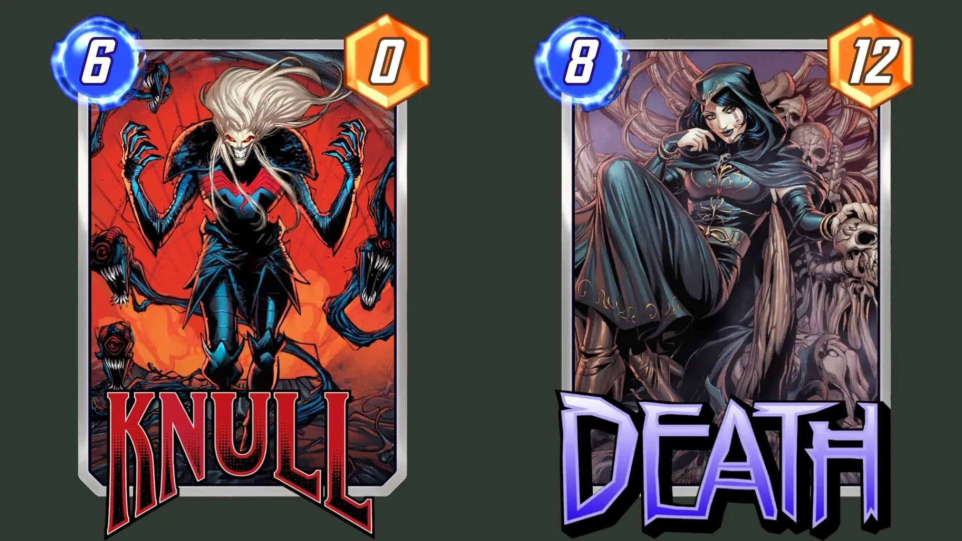 Players can use Magick for the extra turn to play both Knull and Death with Galactus (Image via Nuverse)