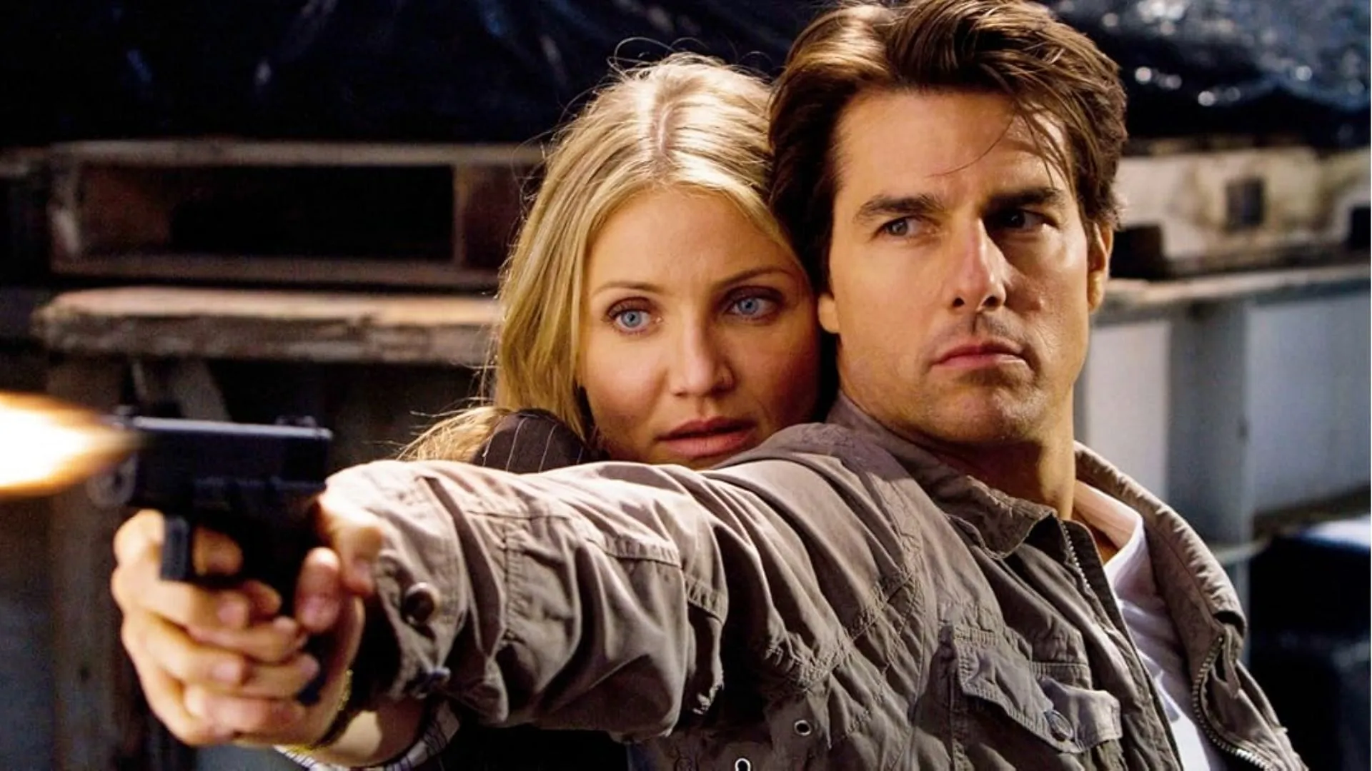 Tom Cruise e Cameron Diaz in un'immagine di Innocenti bugie (Immagine tramite Prime Video)