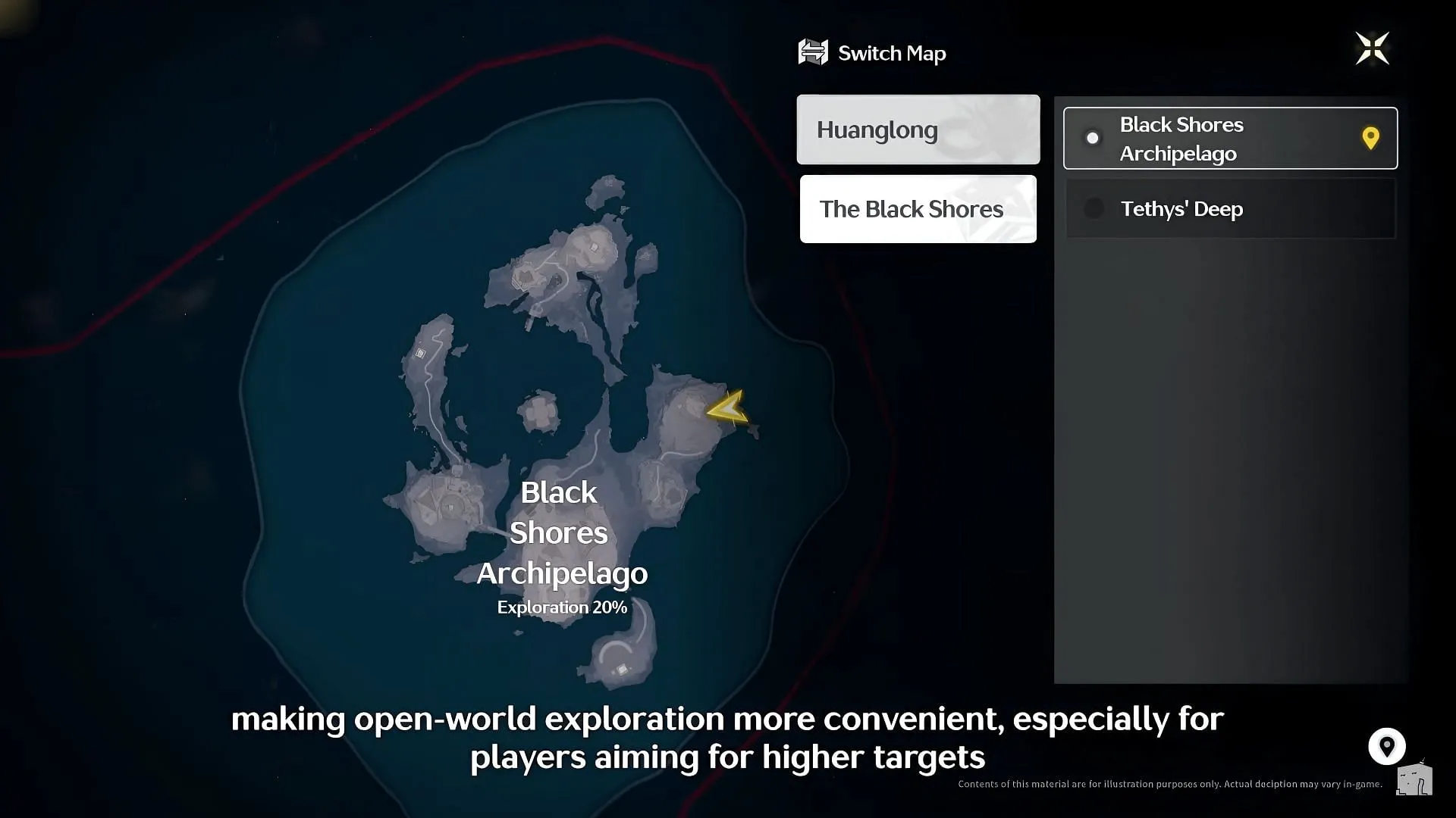 A new Map Panel will be introduced with the 1.3 update (Image via Kuro Games)