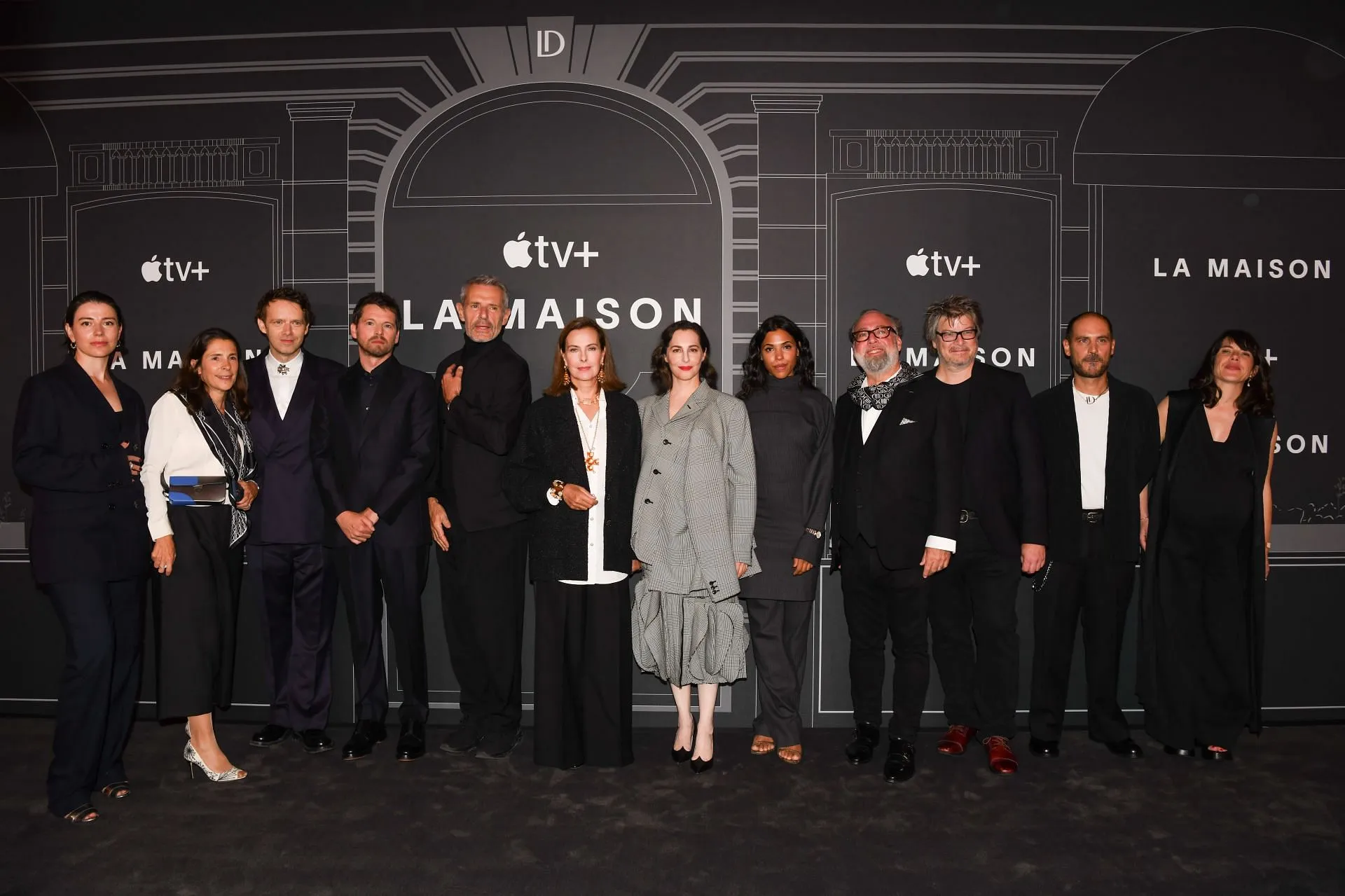 The cast and crew of La Maison on Apple TV Plus (Image via Getty)