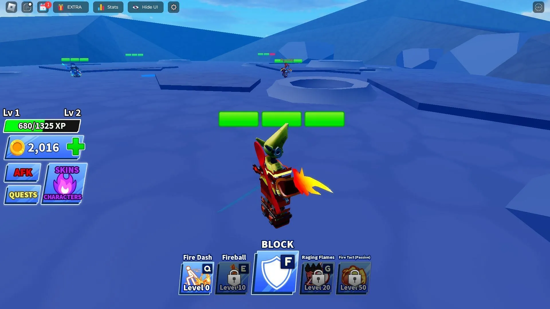 Classic match gameplay in Elemental mode (Image via Roblox)