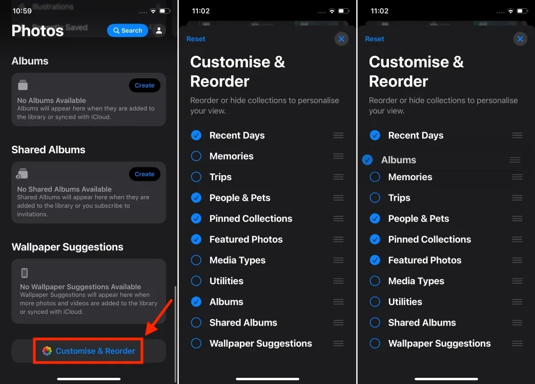 Personnaliser l'application Photos iOS 18