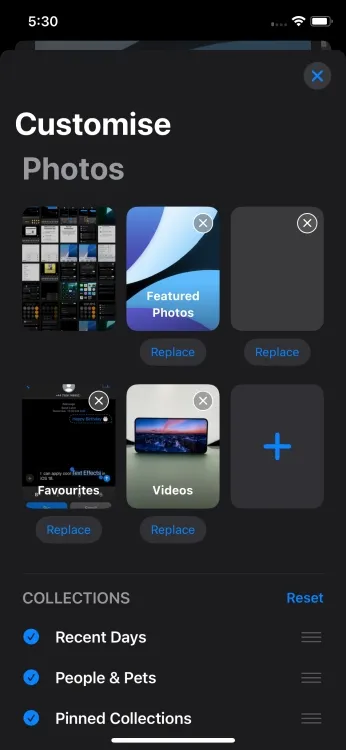 Personalize o aplicativo Fotos no iOS 18