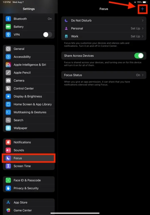 Modos de enfoque en iOS