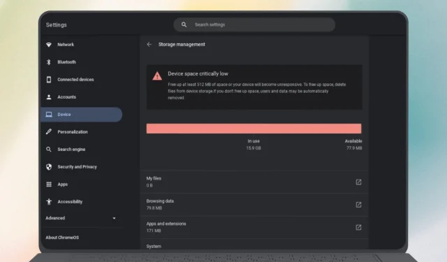 Métodos eficazes para liberar espaço de armazenamento no seu Chromebook