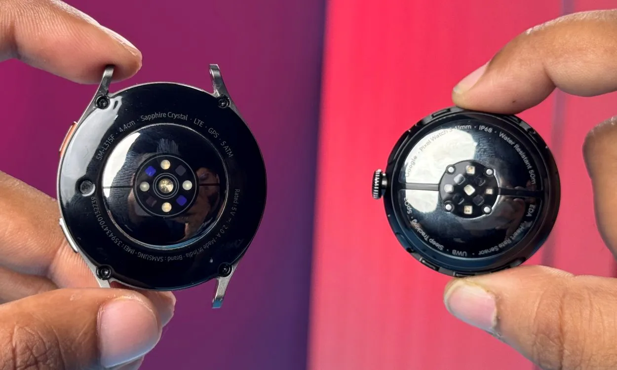 Diseño del Pixel Watch 3 frente al Galaxy Watch 7 2