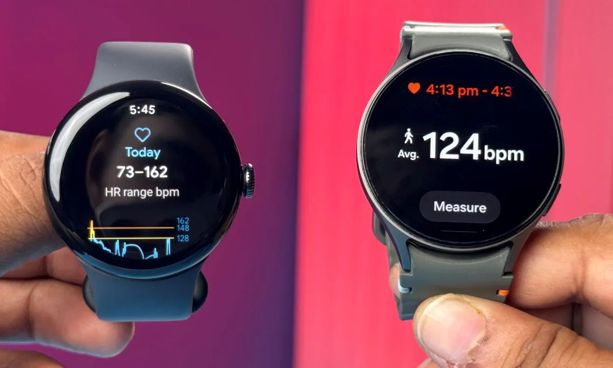 Pixel Watch 3 vs Galaxy Watch 7 Monitoramento de saúde 2