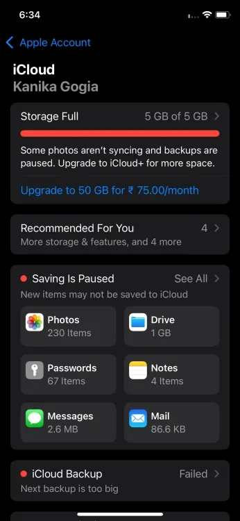 Section iCloud remaniée dans l'application Paramètres sur iOS 18