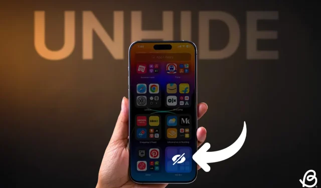 Guide to Unhiding Apps on iPhone Running iOS 18