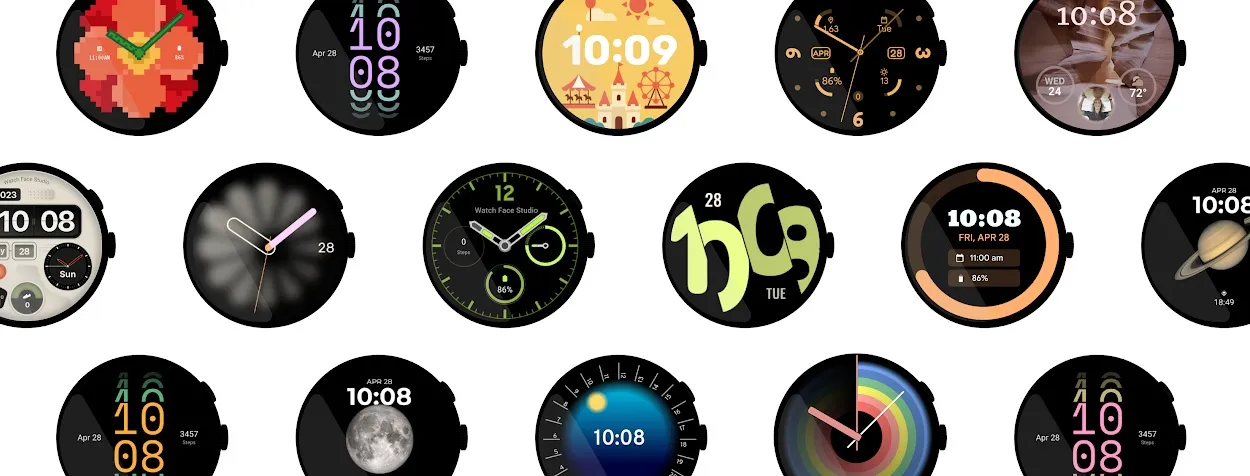 Formato de la esfera del reloj Wear OS 5