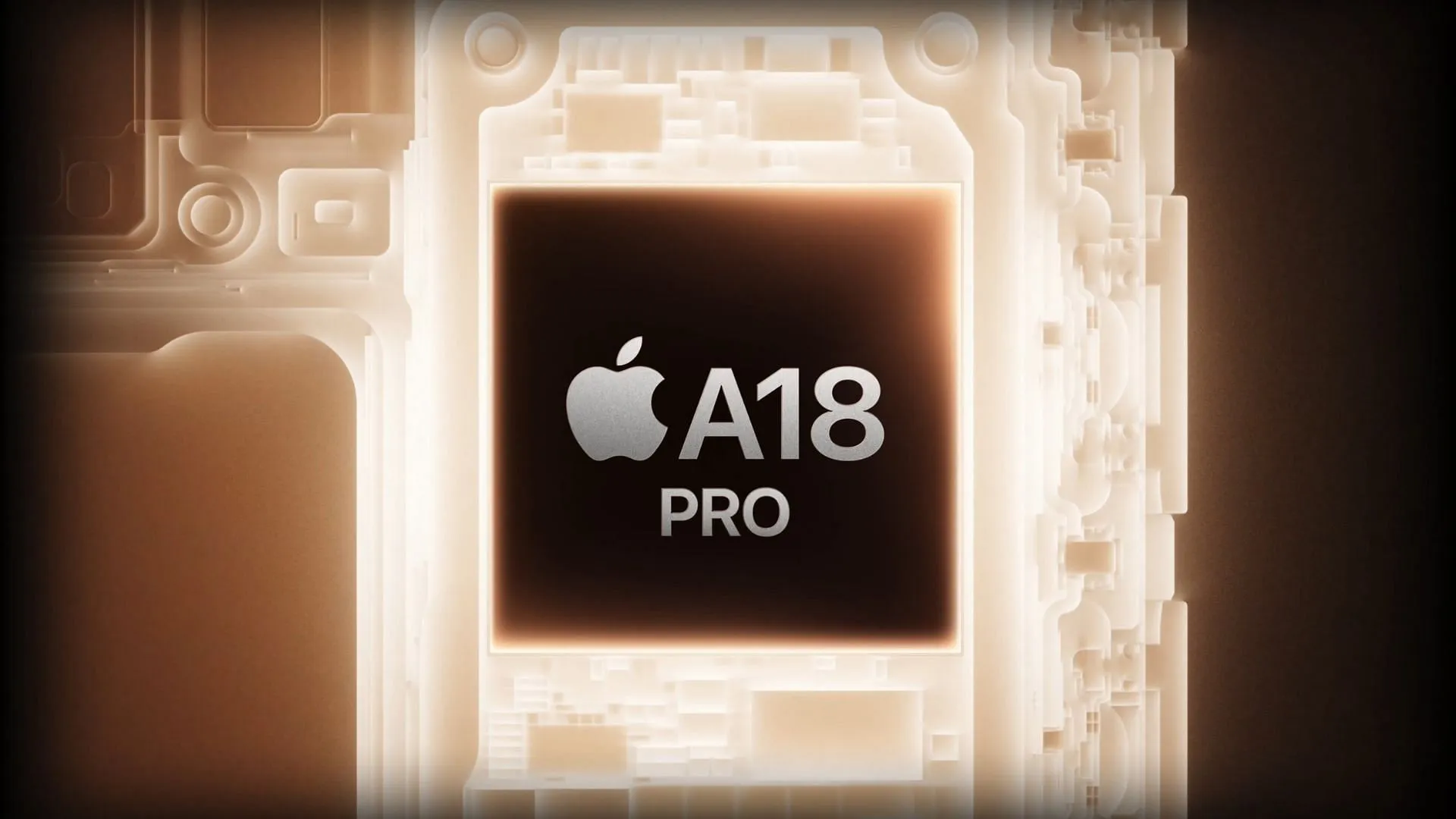 The new A18 Pro Bionic chipset (Image via Apple)