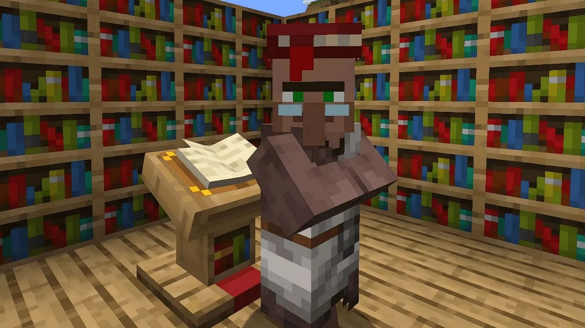 Zawody bibliotekarza mogą być jednymi z najbardziej korzystnych w grze Minecraft (zdjęcie za pośrednictwem Mojang)