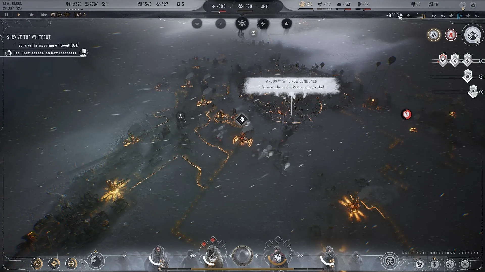 Gerencie e previna o surto de doenças para manter uma força de trabalho saudável em Frostpunk 2 (Imagem via 11 Bit Studios)