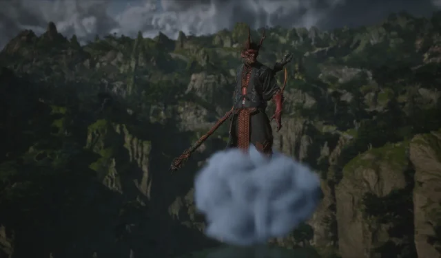 Desbloqueando o feitiço Somersault Cloud em Black Myth Wukong