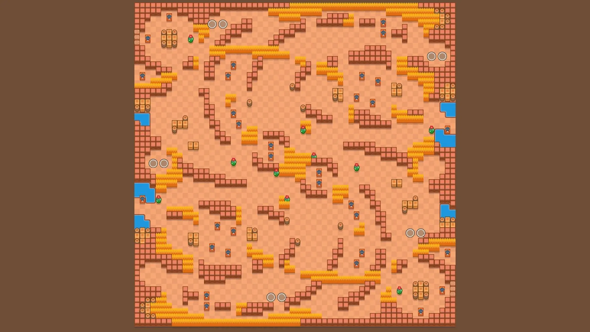 Mapa do Sunset Villa Duo Showdown (Imagem via Supercell)