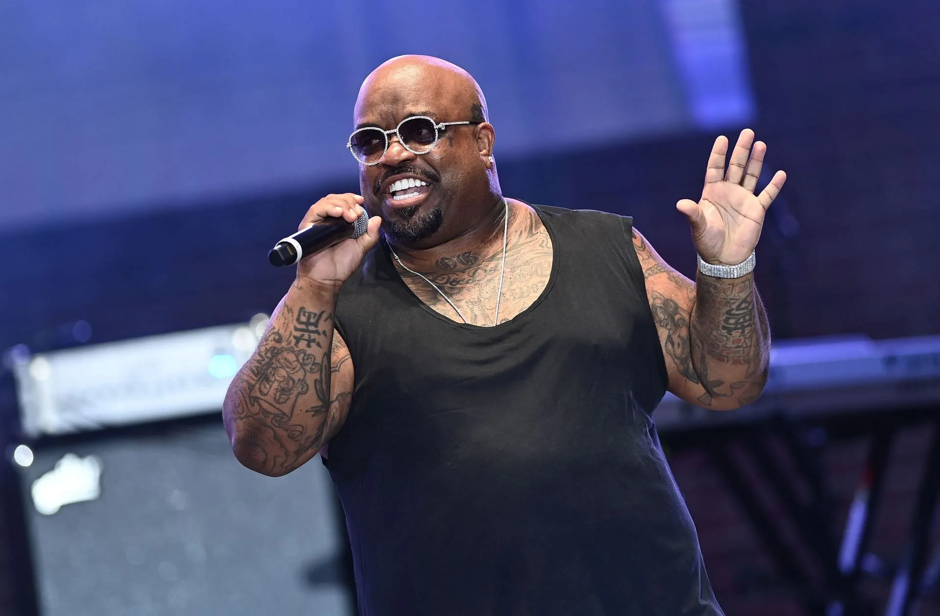 TLC의 'CrazySexyCool' 30주년 기념 행사에 참석한 Ceelo Green(Getty에서 제공한 이미지)