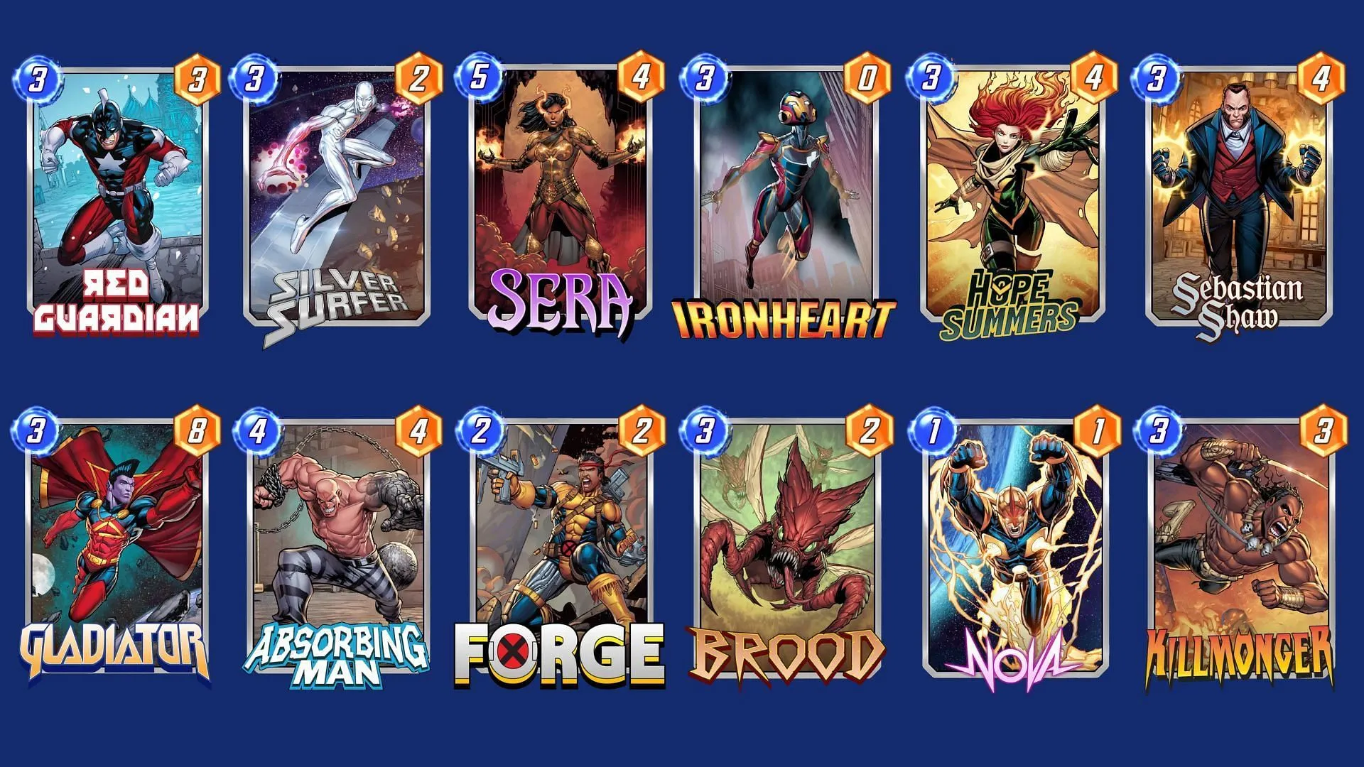 Le deck Sera Surfer est l'un des meilleurs decks Marvel Snap Red Guardian que vous pouvez essayer (Image via Nuverse)