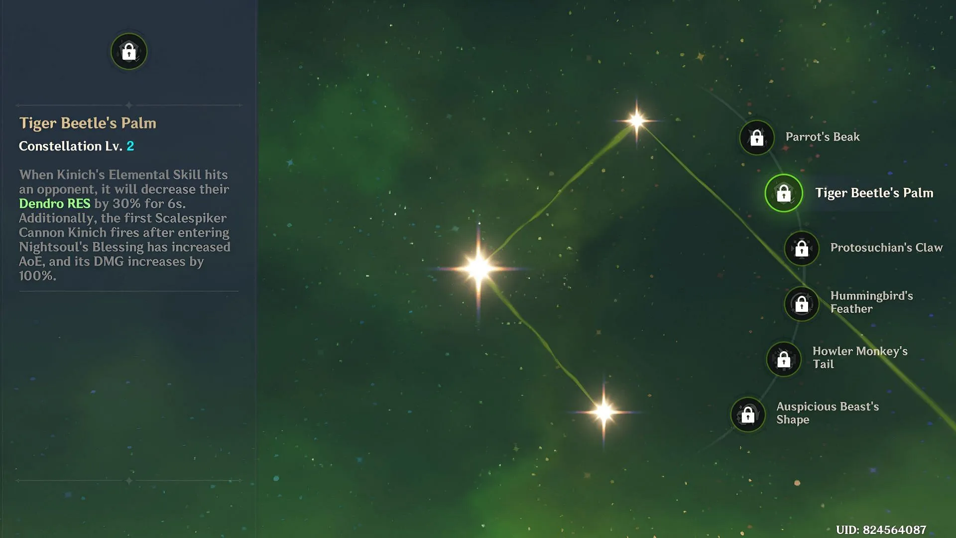 Kinich's Constellation #2 (Image via HoYoverse)