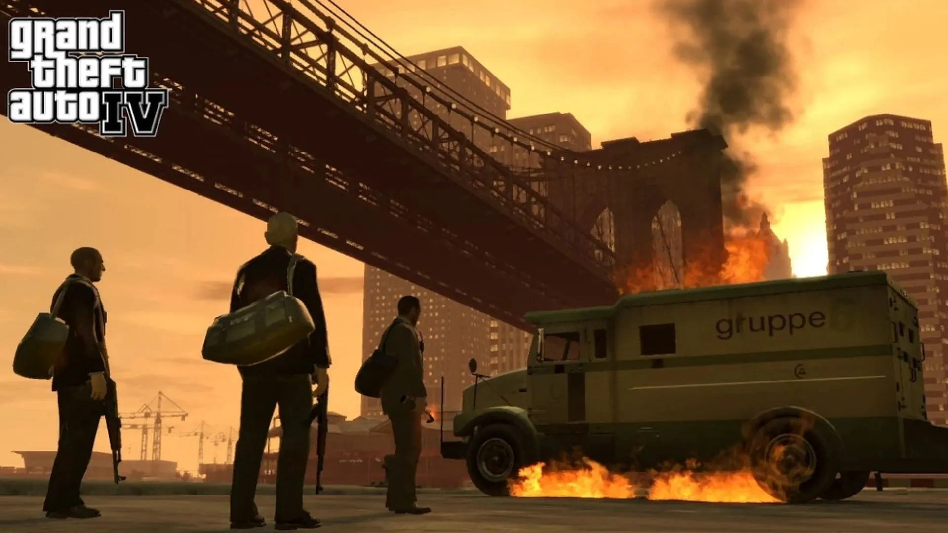 La experiencia de Grand Theft Auto 4 está llena de momentos violentos (Imagen vía Rockstar Games)