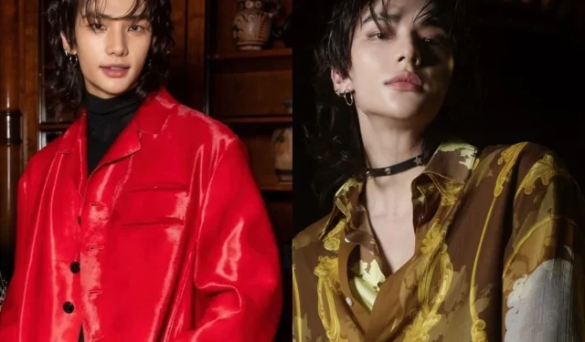 Fans sind begeistert von Hyunjins Modestatements von Stray Kids bei der Versace SS25-Show während der Mailänder Modewoche