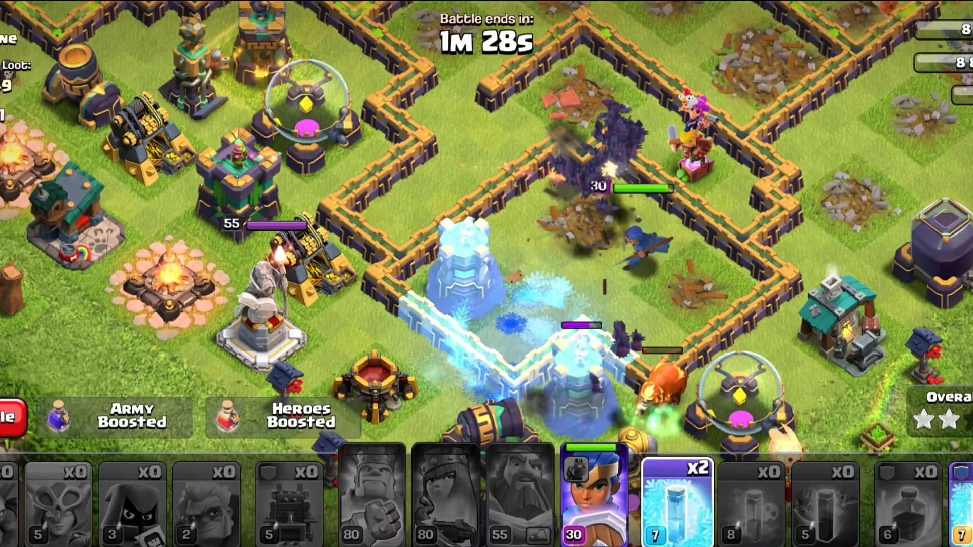 Use Bat spells together to create a big army of Bats (Image via Supercell)