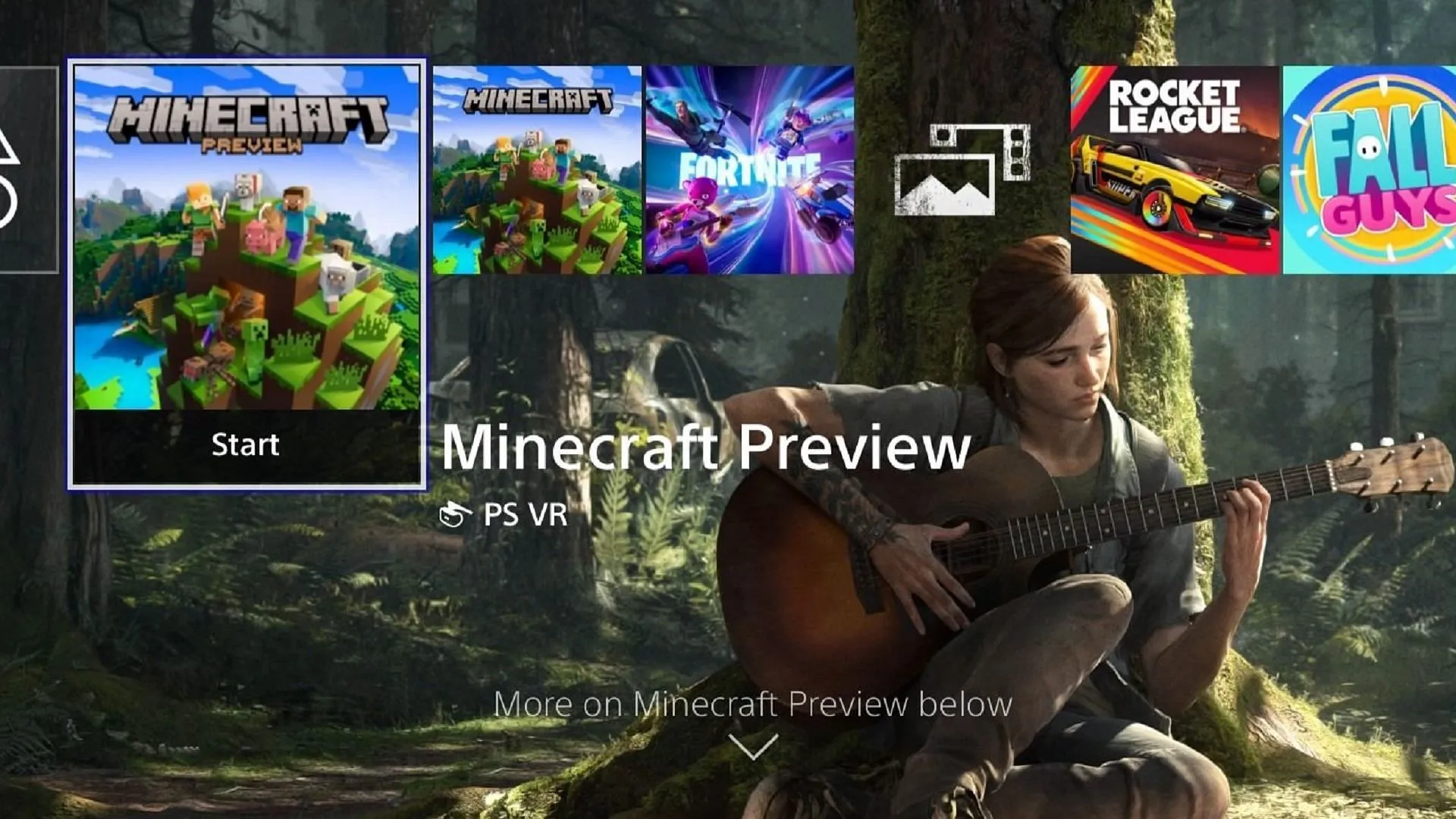 Downloading previews on PS4 and PS5 involves a different approach compared to Xbox (Image via @_MINECRAFT_LIVE/X)