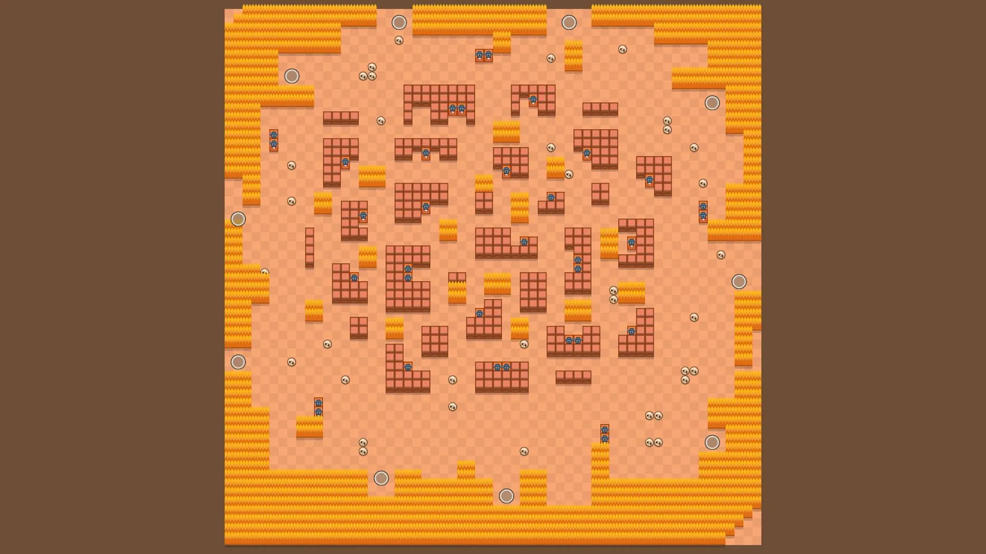 Mapa de duelo de dúos de Stormy Plains (imagen a través de Supercell)