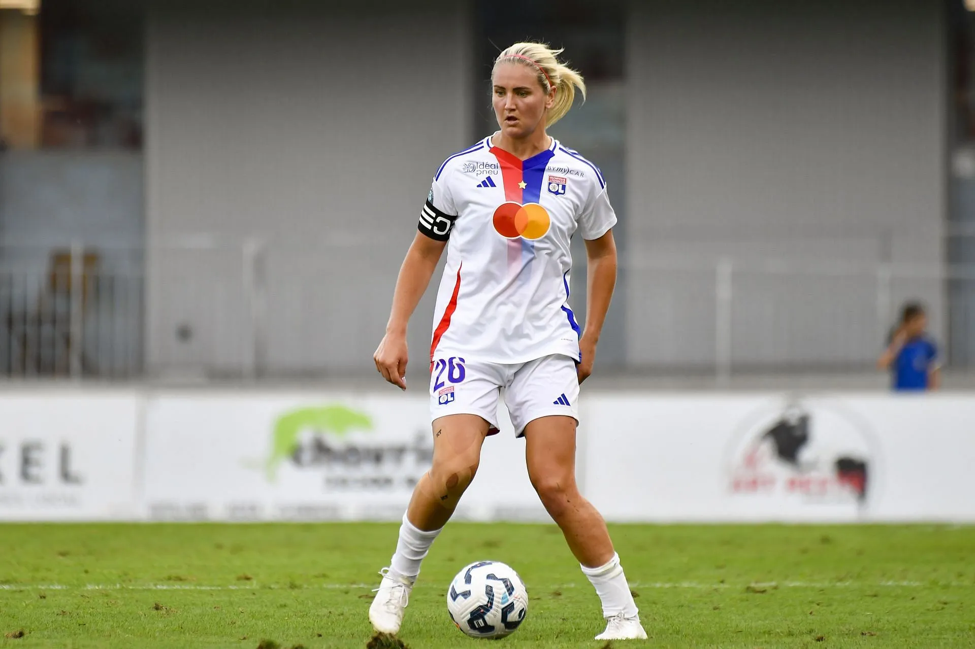 Lindsey Horan w akcji dla swojego klubu (Zdjęcie za pośrednictwem Getty)