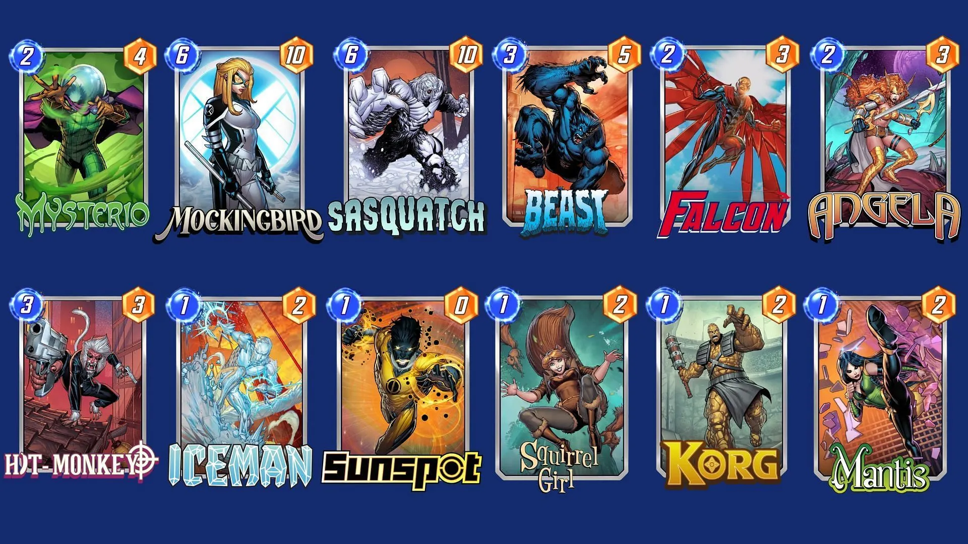 Das Sasquatch Bounce Deck ist insgesamt eines der besten Marvel Snap Sasquatch Decks (Bild über Nuverse)