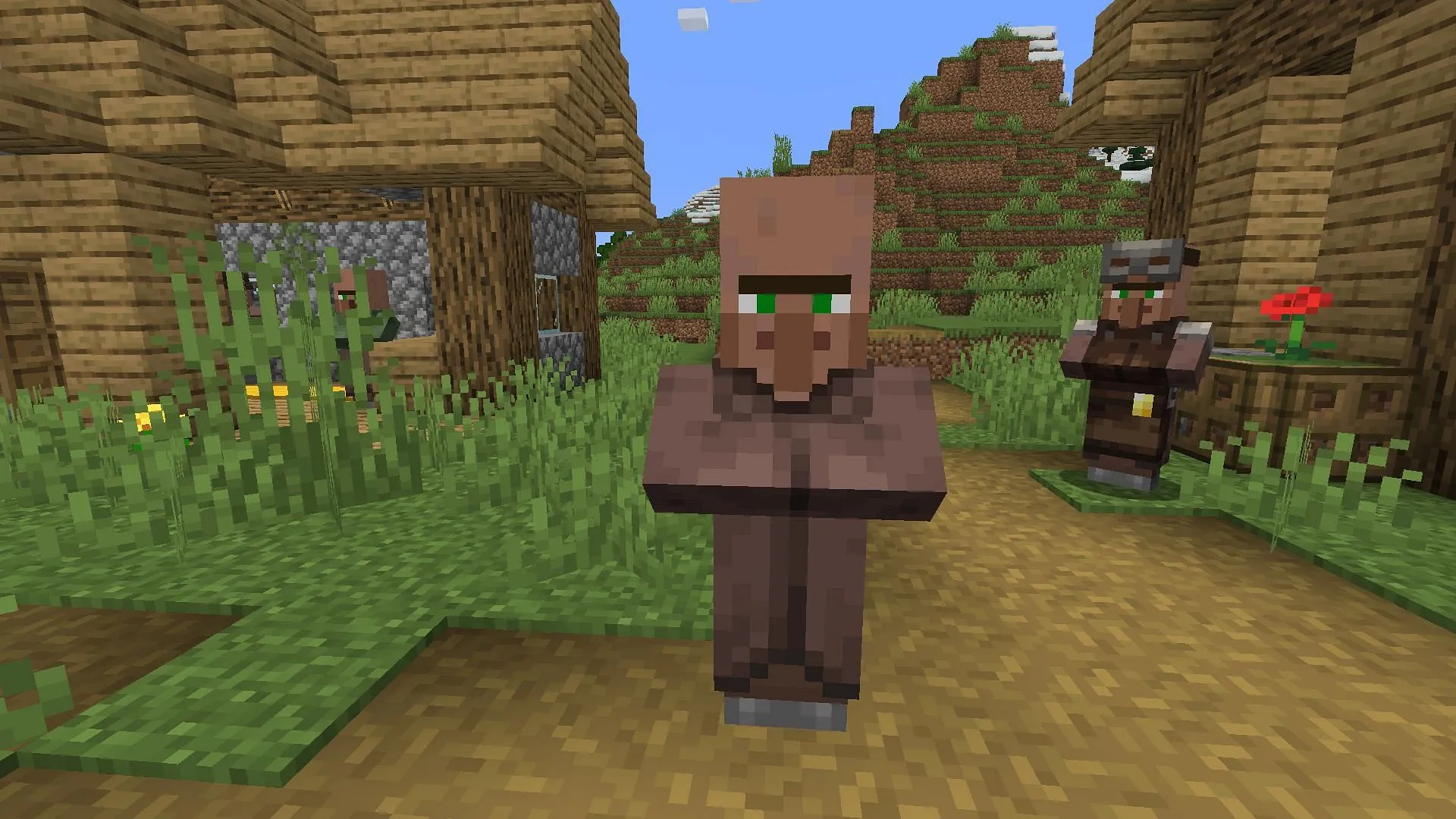 Un villageois au chômage dans Minecraft (Image via Mojang)