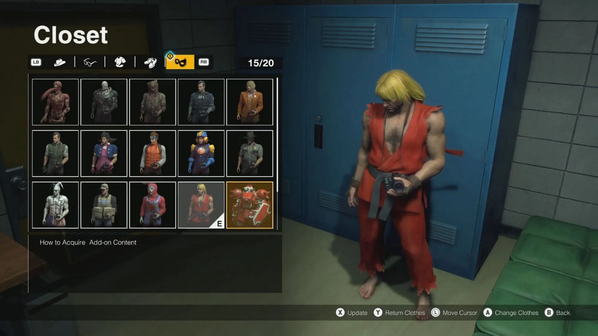 Ken from Street Fighter also has an outfit in Dead Rising Deluxe Remaster (Image via Capcom)