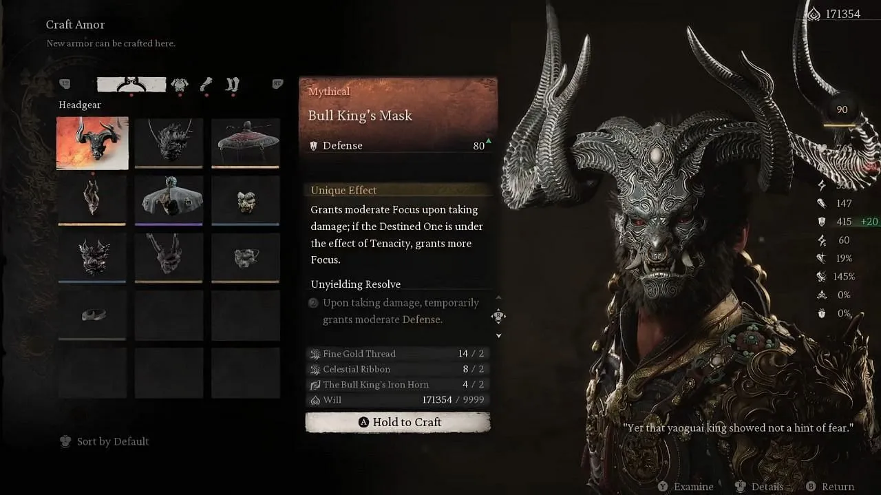 The Bull King armor set (Image via GameScience)