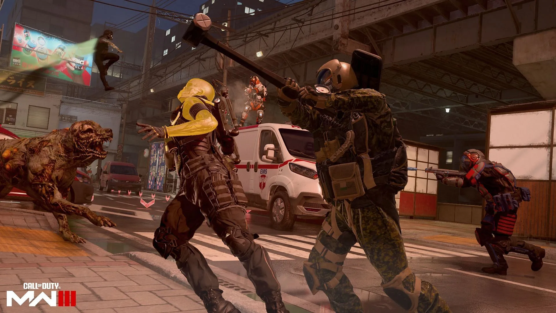 Human Operators and Mutants battle in Mutation mode (Image via Activision)