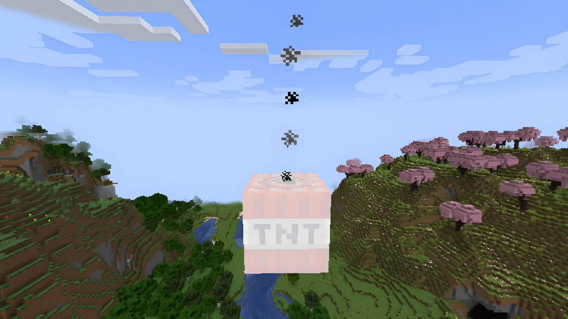 Se ha corregido el impulso de TNT para garantizar que los cañones de TNT funcionen como se esperaba en las vistas previas de Minecraft (imagen a través de Mojang)